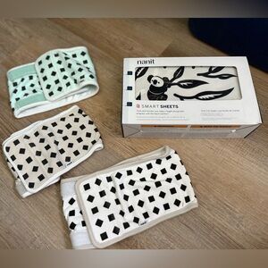 Nanit Smart Sheets and belly bands with Geometric Patterns